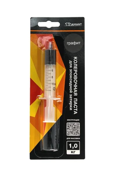 Колеровочная паста Диамант, 028 графит, для 1 кг эпоксидной затирки