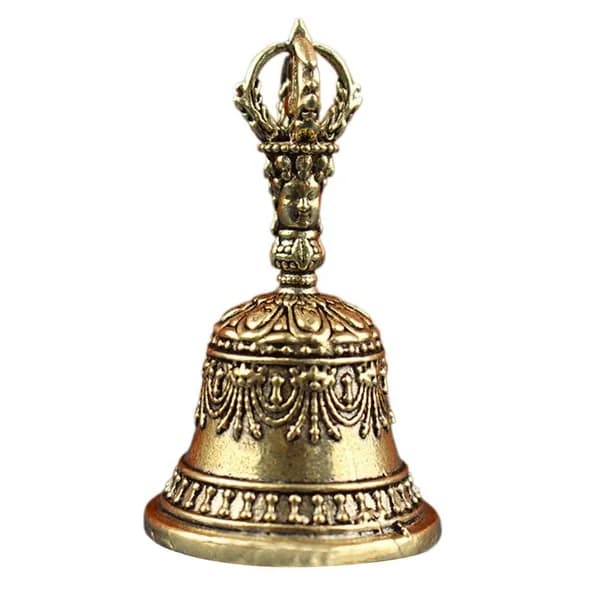 Тибетский латунный колокольчик, 3.1x5.4 cm