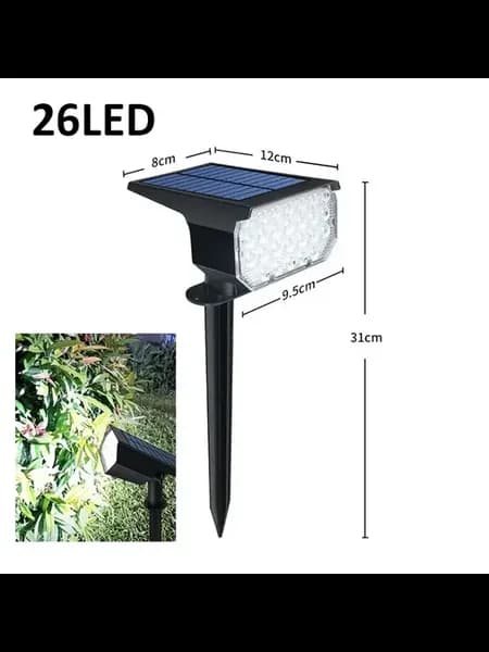 Солнечные прожекторы для сада IP65 26LED White light