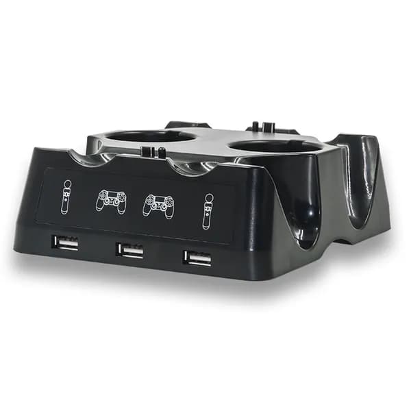 Стенд для зарядки 4 контроллеров PS4, черный