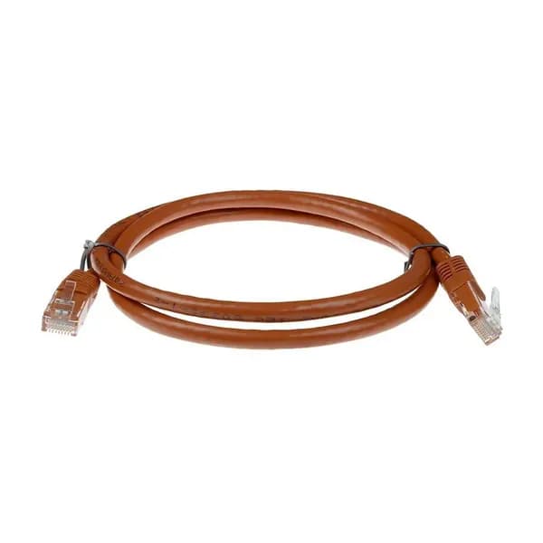 Патч-корд 2 метра ACD Cat6 UTP 26AWG 4Pair, CU, LSZH, Коричневый (ACD-LPU6Z-20N)