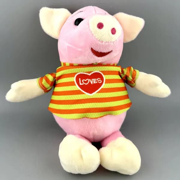 Мягкая винтажная игрушка СВИНКА