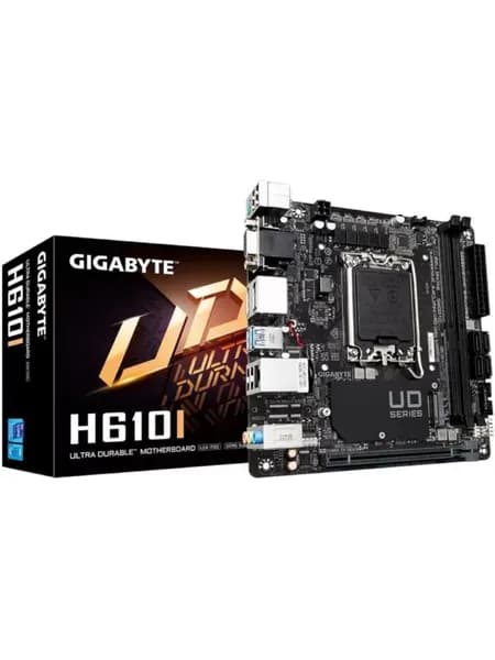 Материнская плата mini-ITX GIGABYTE H610I (LGA1700, H610, 2*DDR5, 4*SATA 6G)