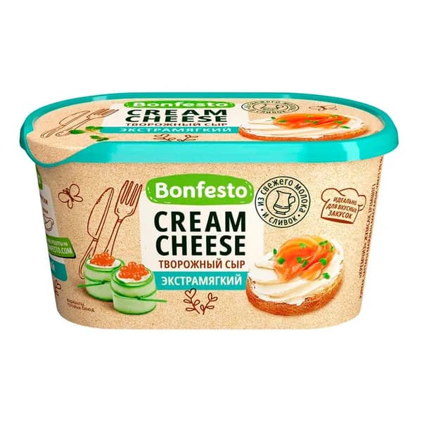 Сыр творожный Bonfesto Крем Чиз 70% 400 г
