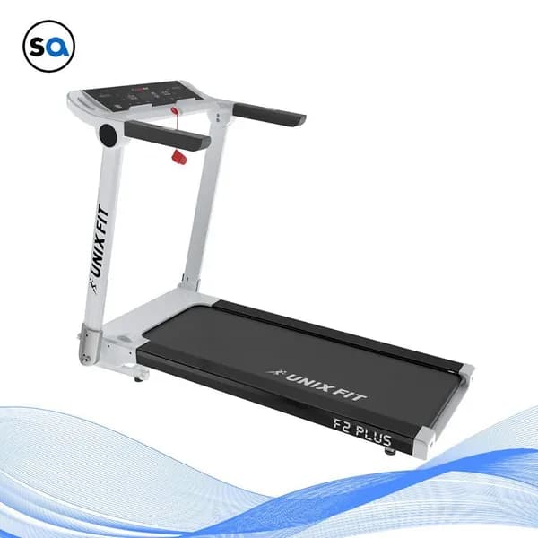 Беговая дорожка для дома UNIX Fit арктический лед высокотехнологичная / Hi-tech F2 PLUS, складная, бесконтактное управление, пиковая мощность 3 л.с. до 120 кг, скорость 1-16 км/ч, угол наклона 0-15%