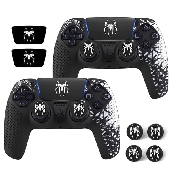 Силиконовый чехол для геймпада PS5 с противоскользящими точками, тематический чехол из Мстителей, защитный силиконовый чехол