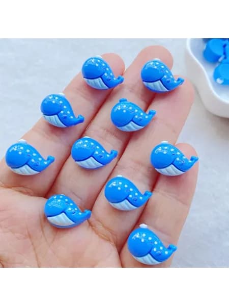 20pcs смола морской серии декоративные аксессуары