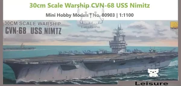 HOBBYBOSS 80903 30CM Электричество США CVN-68 USS NIMITZ Авианосец сборная модель корабля