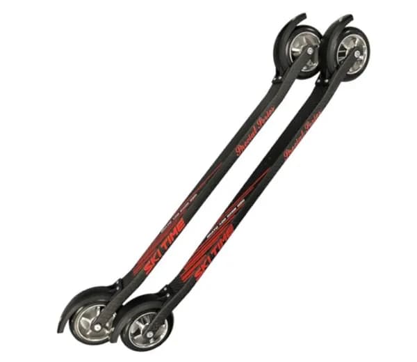 Лыжероллеры SKI TIME SK100 Carbon NEW Black/Red, колеса №3