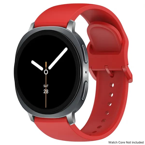 Спортивный силиконовый ремешок для Samsung Watch 8 40 мм 44 мм, Мягкий ремешок для Samsung Watch 8 Classic 46 мм, цветная застёжка