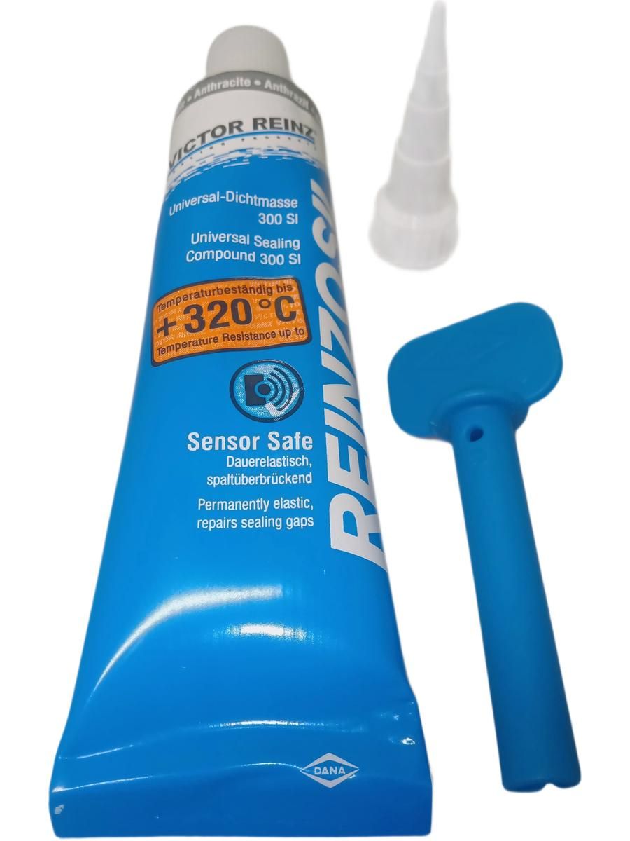 Герметик автомобильный высокотемпературный силиконовый Victor Reinz Reinzosil +320 70ml Виктор Рейнз цвет антрацит(черно-серый)