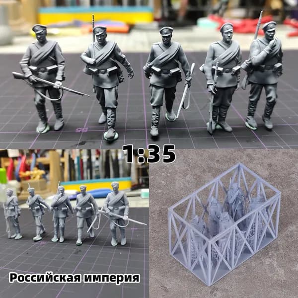 3Dпечать, фигурки солдат из смолы, модельнаборы советских или российских солдат, масштаб 1/35, неокрашенные, требуют самостоятельной сборки