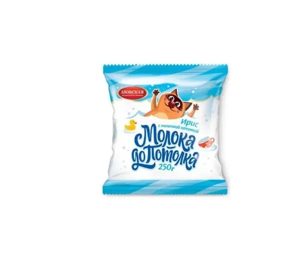 Азовская кондитерская фабрика конфеты молока до потолка,250 г