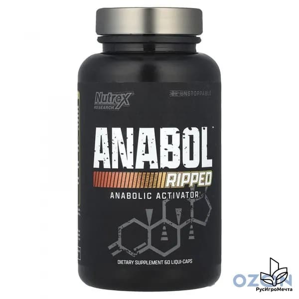 Пищевая добавка Research Anabol Ripped, для наращивания мышц, 60 капсул