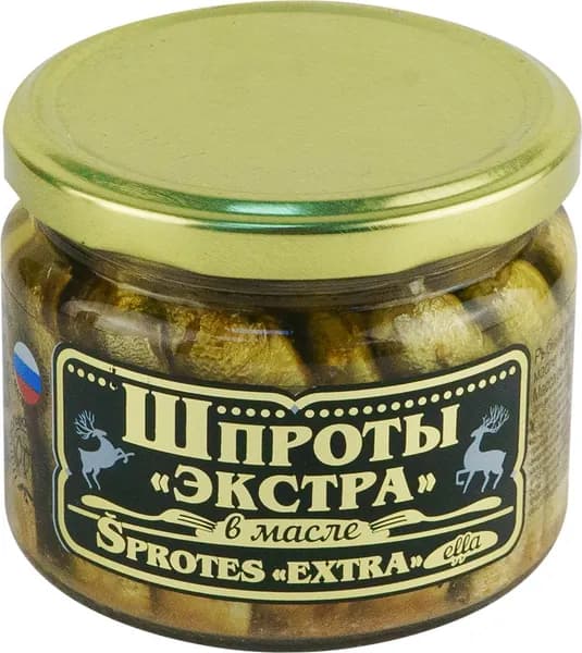 Шпроты ВКУСНЫЕ КОНСЕРВЫ в масле, Экстра, 270г