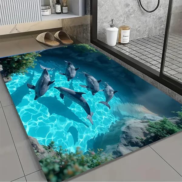 Коврик набор для ванной и туалета 40x60 см