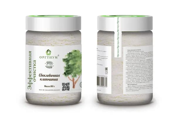 Свекловичная клетчатка, Оргтиум 180 гр. продукты для похудения и очищения органические, суперфуд, добавки пищевые, детокс без сахара