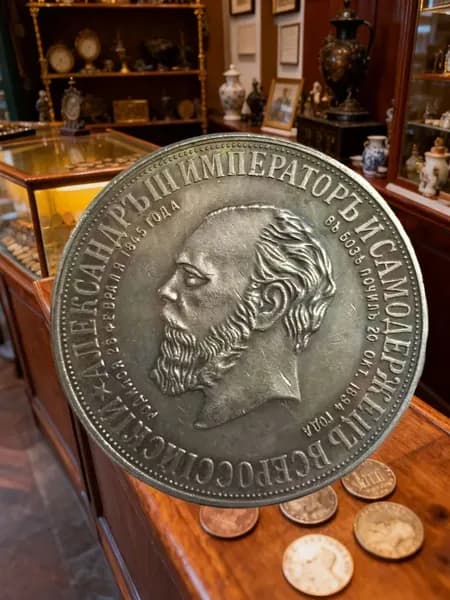 Монеты/Александр III российский царь из династии Романовых.