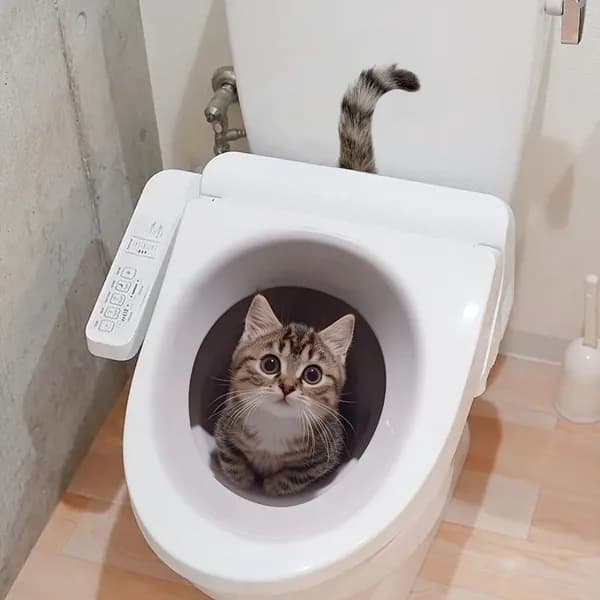 Наклейка на туалет