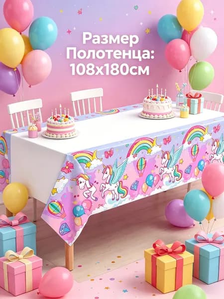 Скатерть одноразовая длина 180 см, ширина 108 см