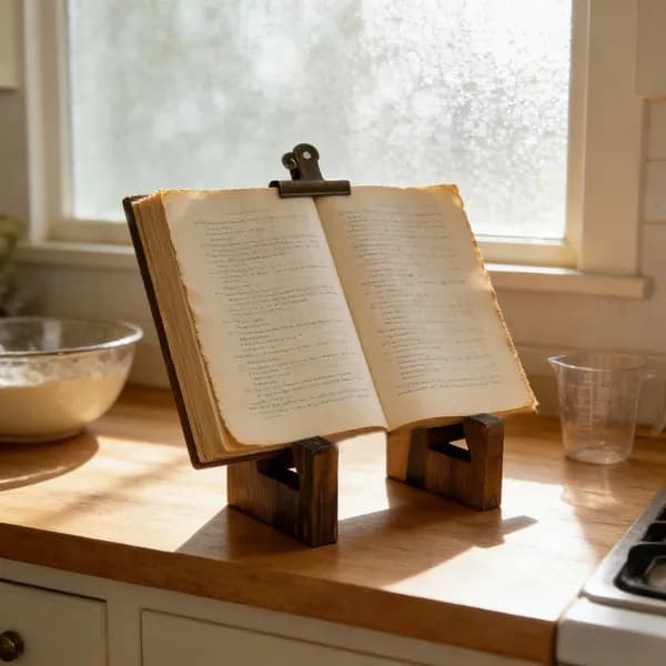Подставка для кулинарных книг для кухни, 22,3 см, деревянная, украшение для столешницы, многофункциональная подставка для кулинарных книг