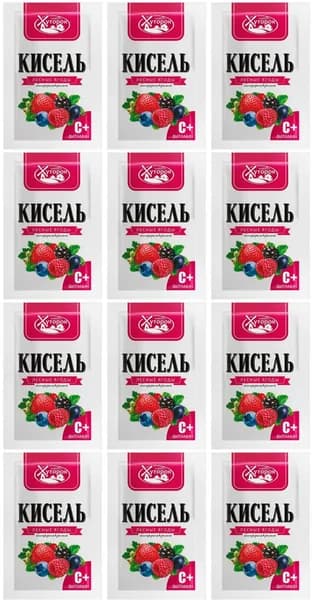 Хуторок Кисель Лесные ягоды, 30 г, 12 шт