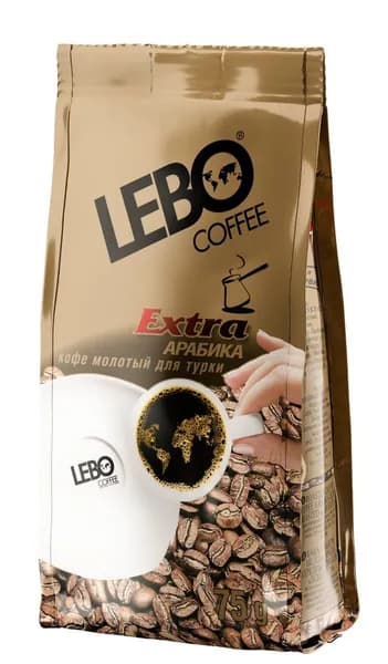 Кофе молотый LEBO EXTRA для турки, м/у, 75 г