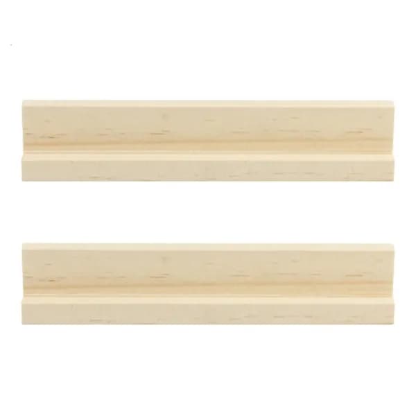 Подставка для домино из натурального дерева, 2 шт., - 17x2.2x3 см