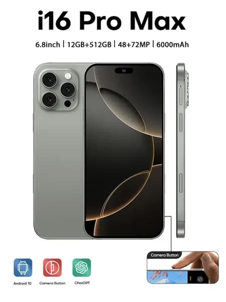 Смартфон i16 Pro Max 16ГБ+1ТБ Ростест (EAC) флагманский