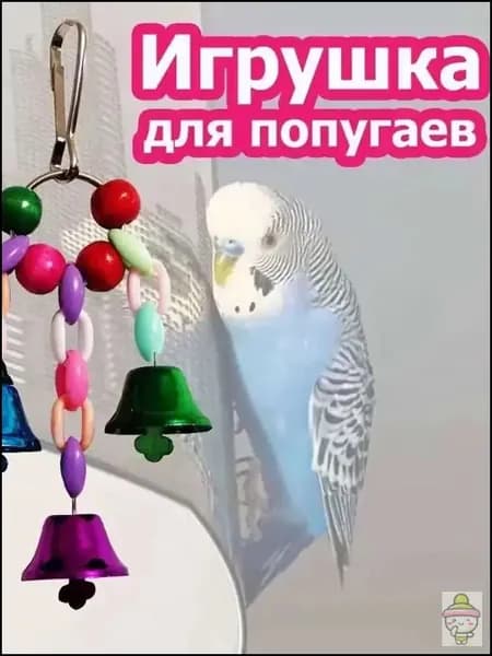 Игрушка для попугаев в клетку
