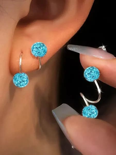 Серьги кольца