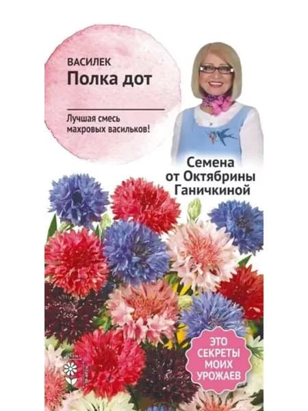 Семена Василек Полка дот Октябрины Ганичкиной