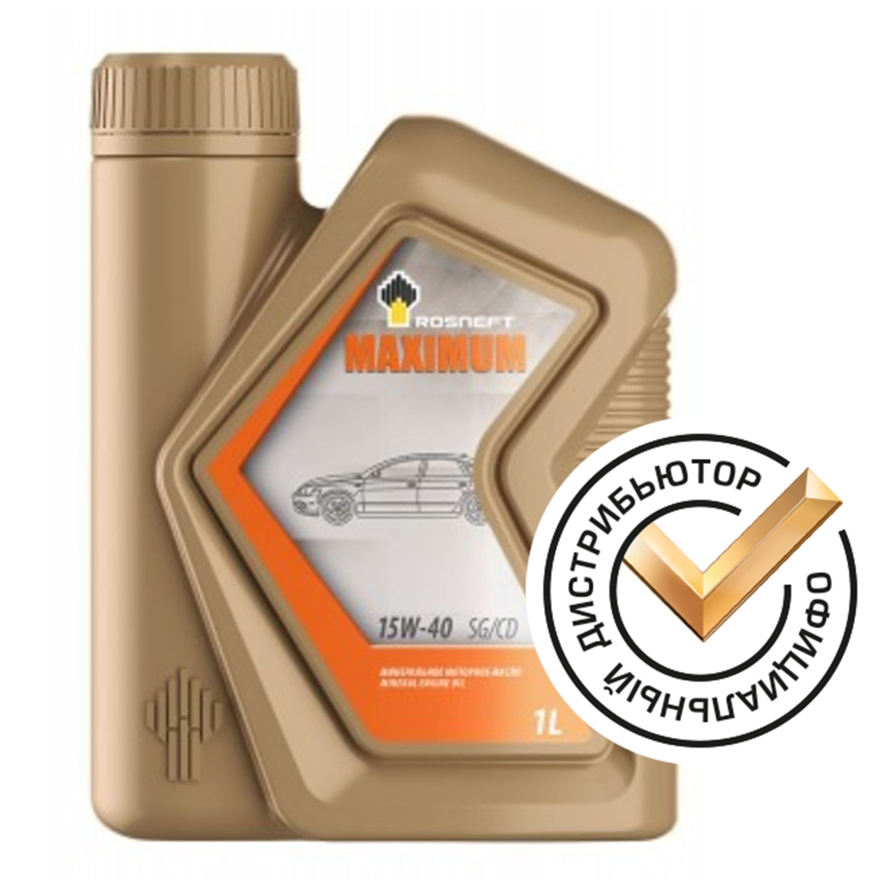 Rosneft ROSNEFT MAXIMUM 15W-40 Масло моторное, Минеральное, 1 л