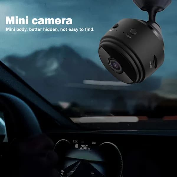 Wi-Fi-камера наблюдения за питомцами и младенцами A9, 1080p, ночное видение, поворотный кронштейн, чёрная