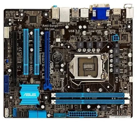 Материнская плата ASUS P8B75-M, microATX, LGA1155. Товар уцененный