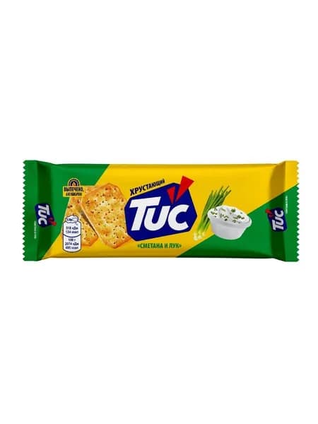 Печенье крекер Tuc Сметана и Лук, 1 шт 100 г