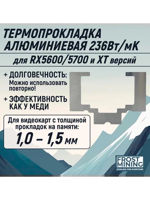 Алюминиевая пластина Memory Frost для видеокарт