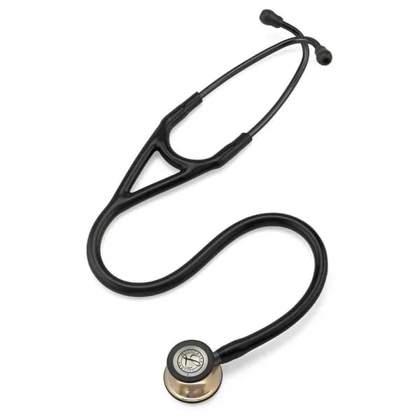 Стетоскоп Littmann Cardiology IV Чёрный с колоколом цвета шампанского, 69 см, 6179