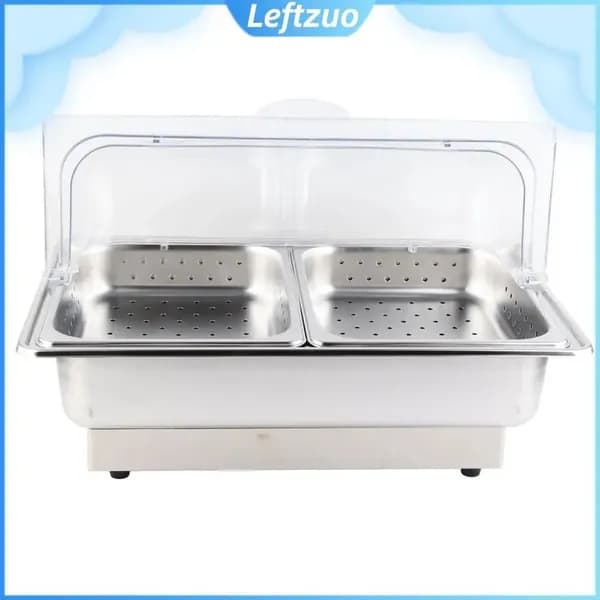 Buffet Warmer Server, Нержавеющая сталь, инновационный температурный дисплей, для ресторанов и банкетов Европейский стандарт 220В