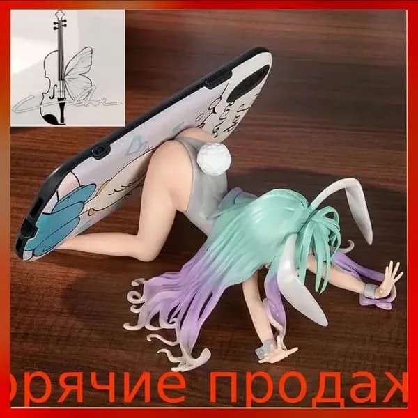 Аниме Фигурка NO GAME NO LIFE Держатель для телефона Bunny Girl