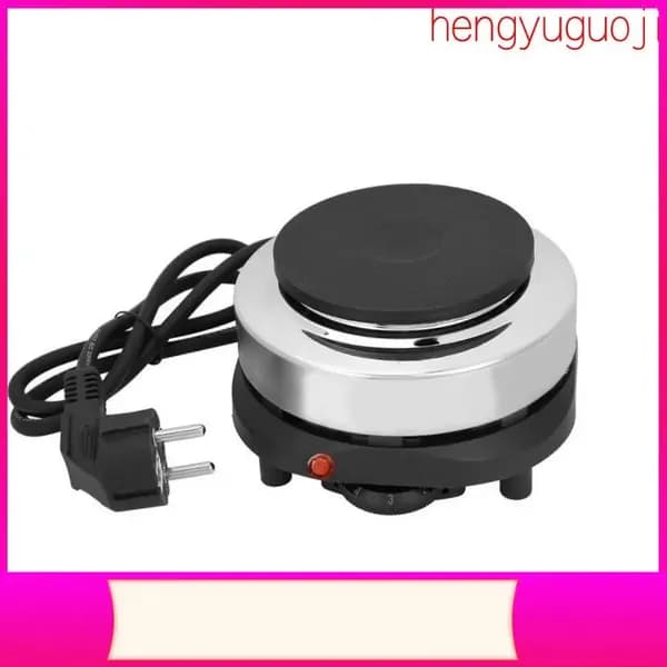 Электрическая настольная плита Электроплитка мини HOT PLATE 500W чугун, хром