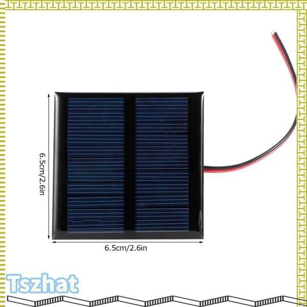 Солнечная панель 5.5V 0.6W, портативная для домашних проектов и электроники