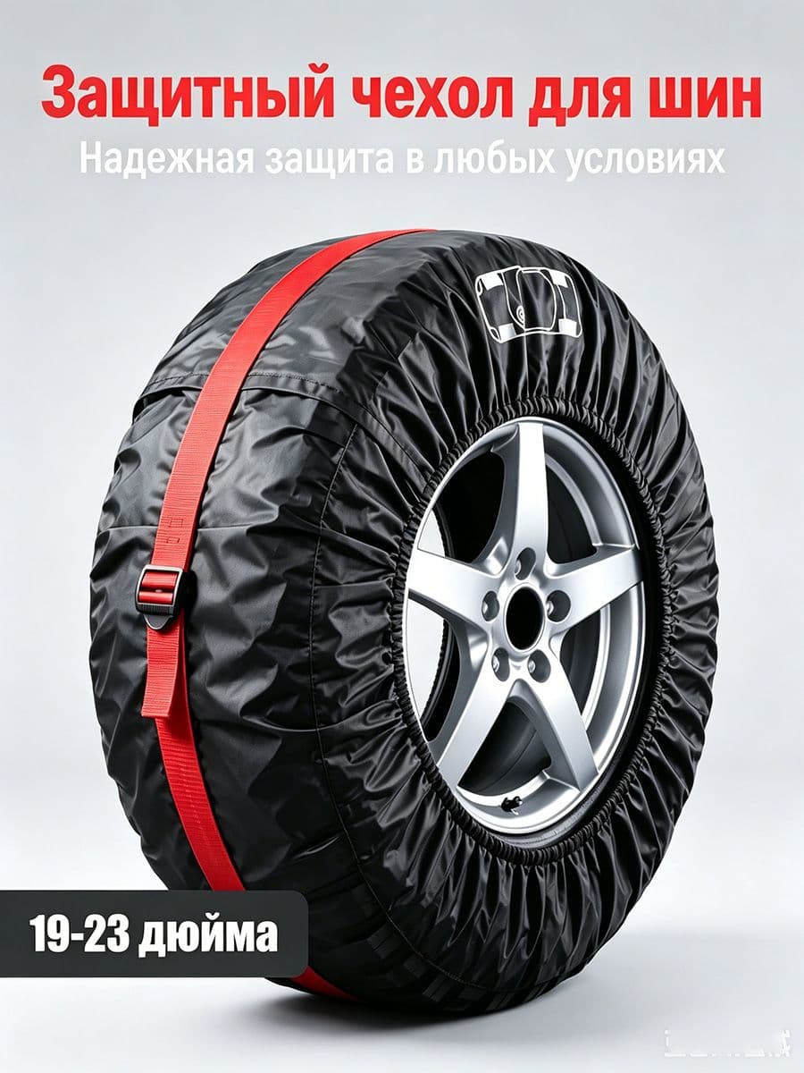 Чехол для хранения колес, диаметр до 19-23"