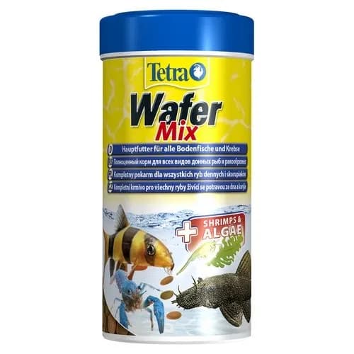 Tetra WaferMix / Корм сухой -чипсы Тетра для всех донных рыб 250 мл
