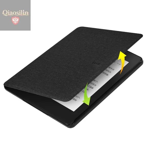 Чехол для Kindle Paperwhite 12-го поколения 2024 года и Kindle Colorsoft Signature Edition, чёрный, с функцией автоматического пробуждения