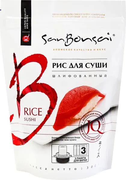 Рис для суши Sanbonsai 300г