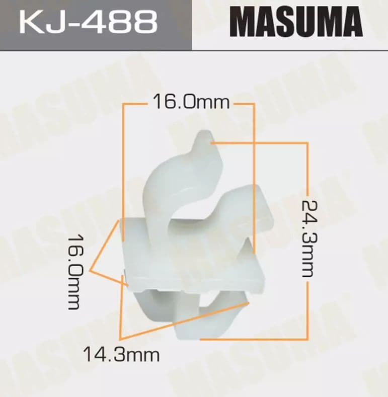 Клипса пластиковая KJ-488