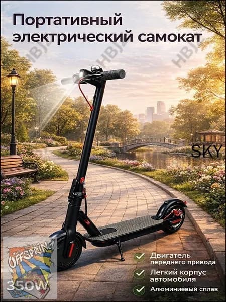 Электросамокат mzm-20260601214044310, черный