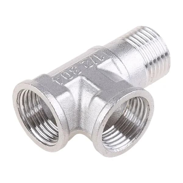 Тройник G1/2" хромированный для сантехники