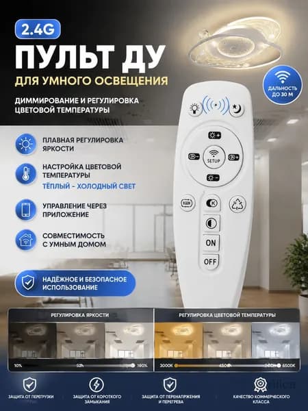 Драйвер питания LED 2.4G с беспроводным диммированием и регулировкой цветовой температуры, управление через приложение, для панельных и офисных светильников, умный